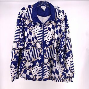 Lanvon Vintage Windbreaker Marine Club Nautical XL